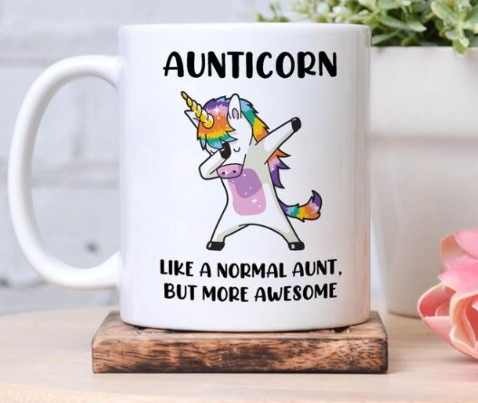 Aunticorn Like A Normal Aunt But More Awesome Cute Unicorn Simple White Mug Aunticorn Like A Normal Aunt But More Awesome Cute Unicorn Simple White Mug