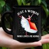 Ballet Dancing Girl Woman Who Loves Reading Simple Black Mug