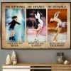 Be Strong When You Are Weak Be Brave When Scared Be Humble When Victorious Baby Girl Growing Up Iceskating Canvas Poster