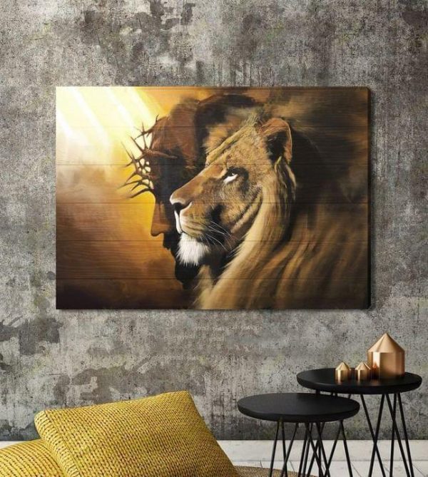 Believe In Jesus The Lion King The God Canvas Poster