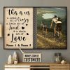 Biking This Is Us Crazy And Loud Love Name Customized Personalized Canvas Poster