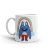 Bingo Bronson Ceramic Cute Rainbow Coffee Hot Chocolate Simple White Mug
