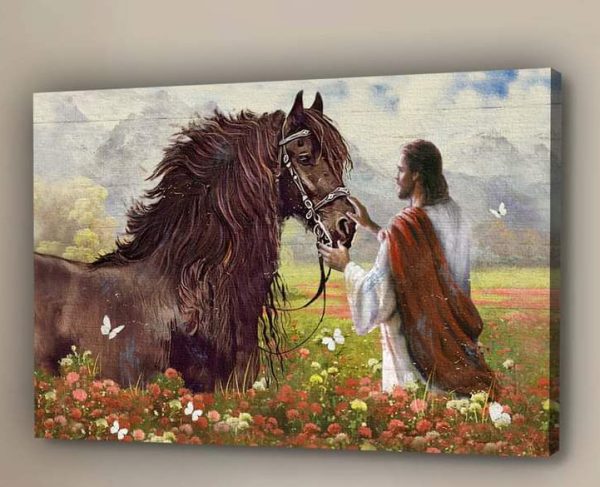Black Horse Meets The God On The Flowers Field Shirt