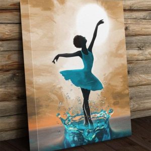 Black Queen Ballet Girl Canvas Poster