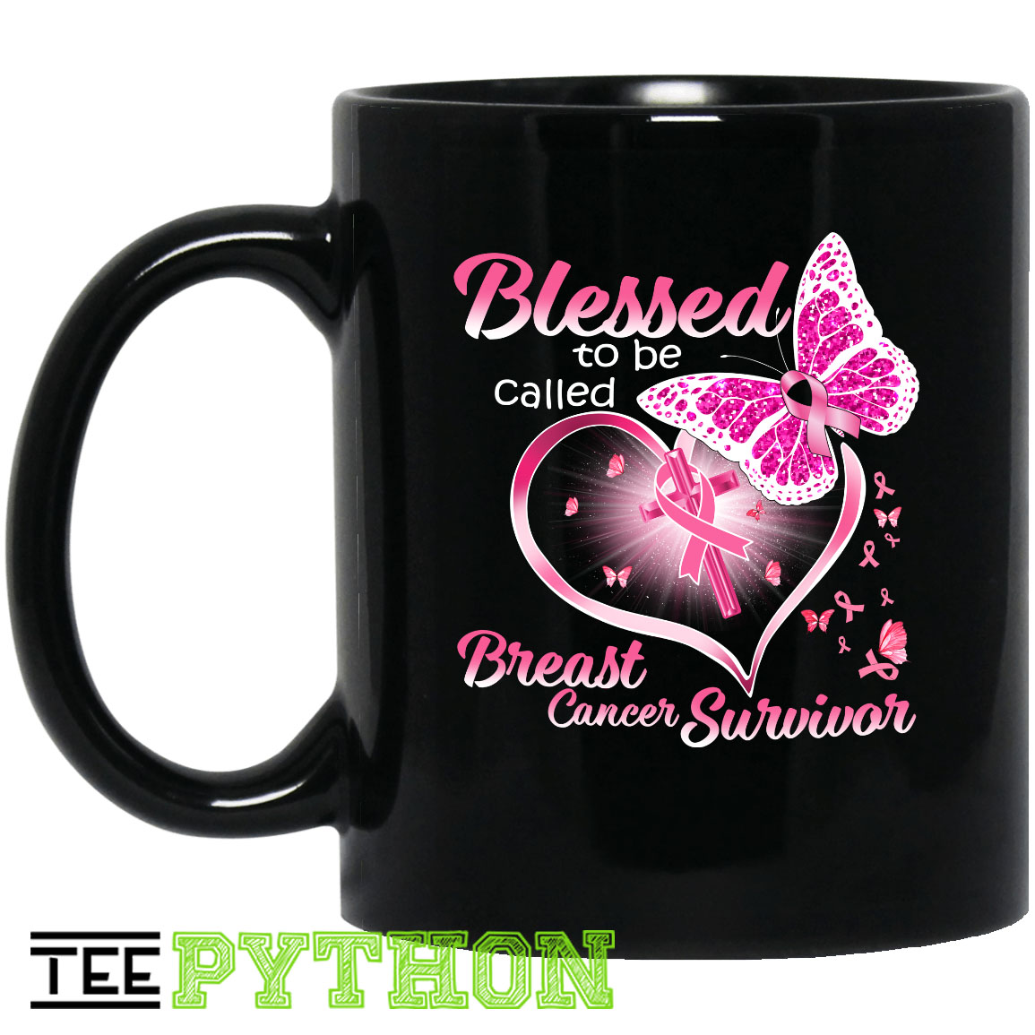 Blessed To be Called Breast Cancer Survivor Simple Black Mug Blessed To be Called Breast Cancer Survivor Simple Black Mug