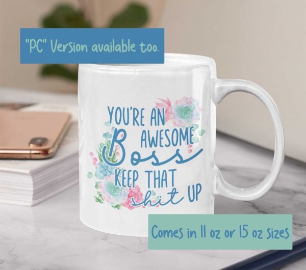 Boss Day Gift, Boss Lady Coffee Mug, Female Boss Christmas Gift, Girl Boss Mug, Manager Gift for Women, Woman Supervisor, New Business Owner