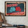 Boxing Is Cheaper Than Therapy Blue And Red Boxing Gloves Canvas Poster