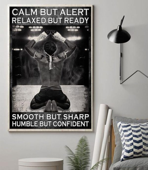 Calm But Alert Relaxed But Ready Smooth But Sharp Humble But Confident Muay Thai Fighter Canvas Poster