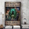 Cats Protect You And Your Home From Ghosts And Negative Spirits Different Cats Mirror Books Night Canvas Poster