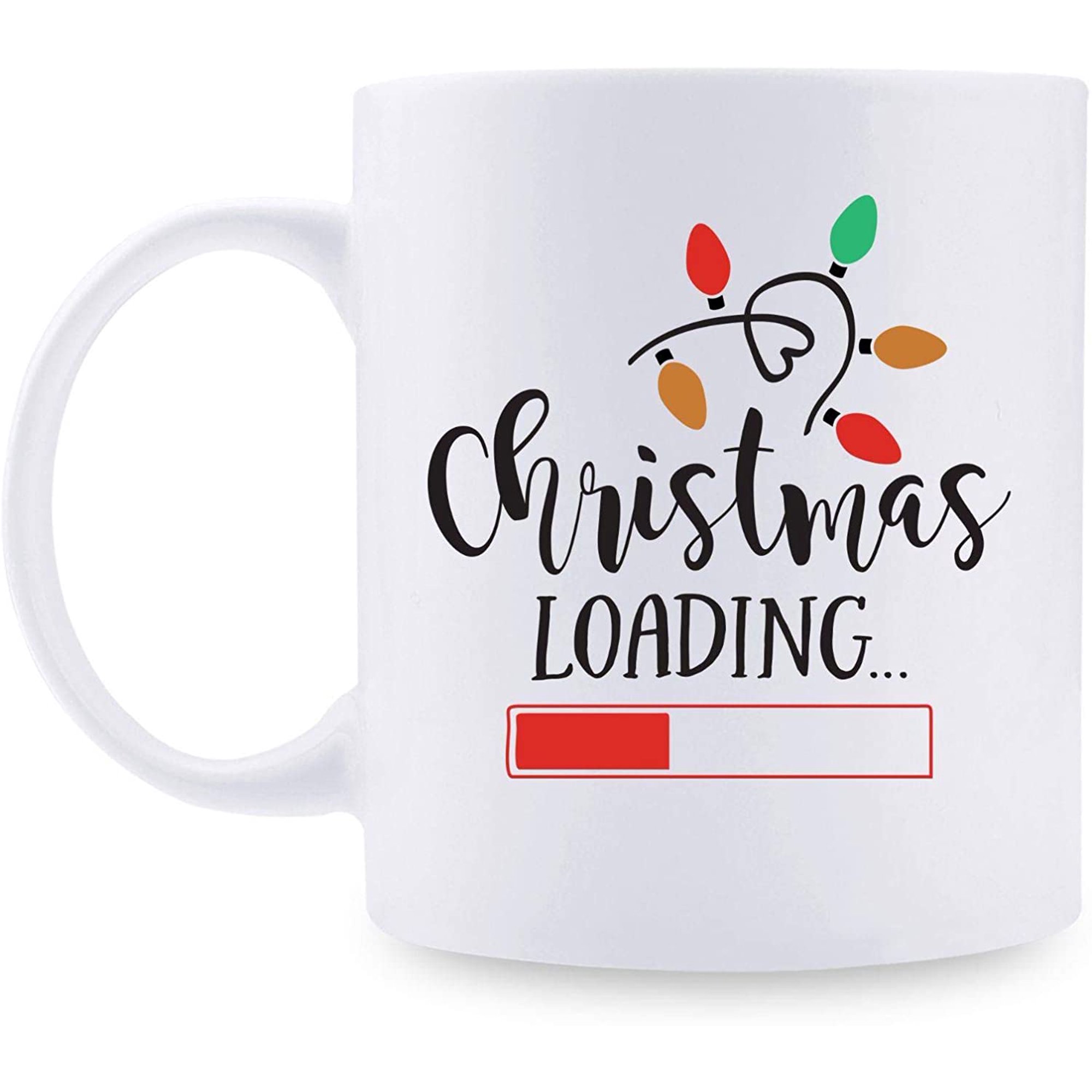 Christmas Loading Lights White Mug Christmas Loading Lights White Mug