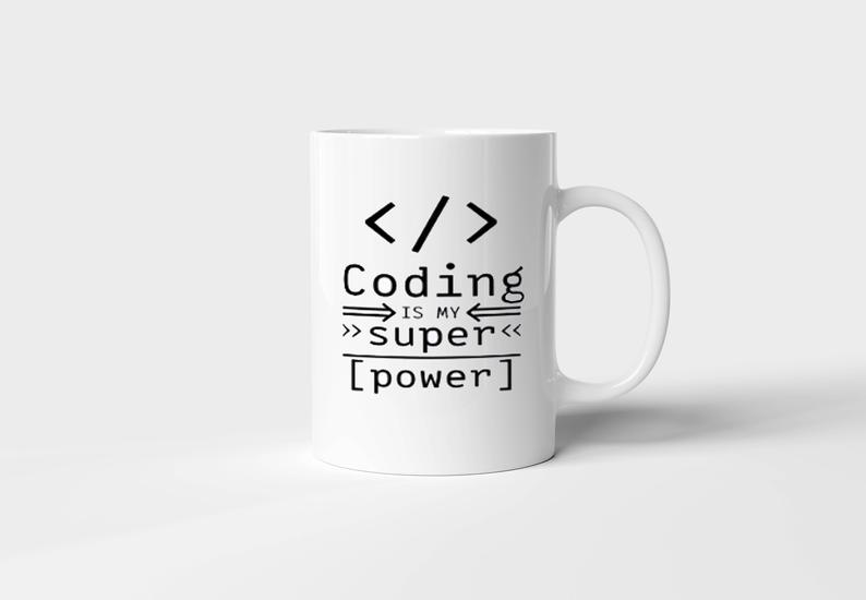 Coding Is My Super Power Programmers Developer Simple White Mug Coding Is My Super Power Programmers Developer Simple White Mug