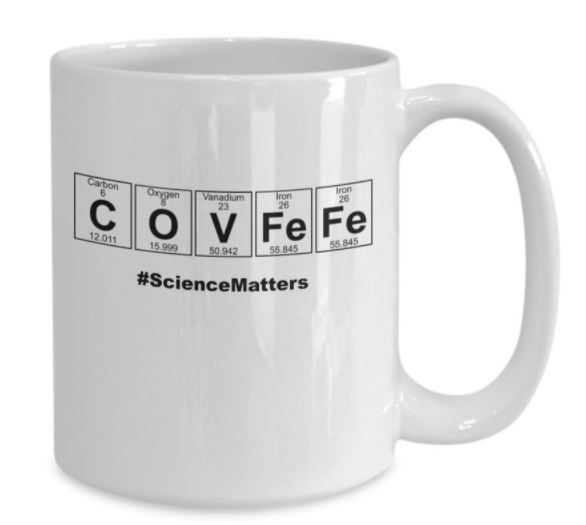 Covfefe Science Matters Hot Tea Coffee Simple White Mug Covfefe Science Matters Hot Tea Coffee Simple White Mug