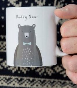 Cute Daddy Bear Family Gift For Dad Grandfather Father Day Simple White Mug Cute Daddy Bear Family Gift For Dad Grandfather Father Day Simple White Mug