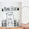 Cute Love Mama Family Bear Gift For Grandmother Mom Mommy Mother Day Simple White Mug