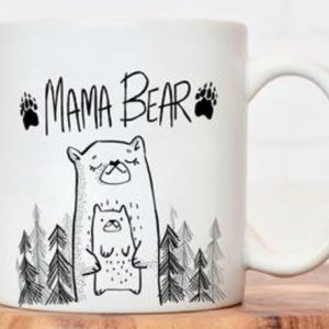 Cute Love Mama Family Bear Gift For Grandmother Mom Mommy Mother Day Simple White Mug Cute Love Mama Family Bear Gift For Grandmother Mom Mommy Mother Day Simple White Mug