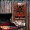 Dad&rsquo;s World Famous BBQ Chillin&rsquo; &amp Grillin&rsquo; Stand Back Dad&rsquo;s Cooking Pig Father Canvas Poster
