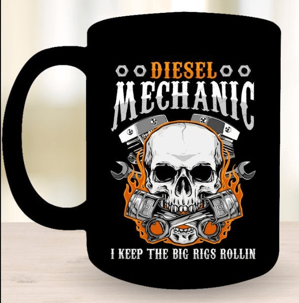 Diesel Mechanic I Keep the Big Rigs Rollin Black Mug Diesel Mechanic I Keep the Big Rigs Rollin Black Mug
