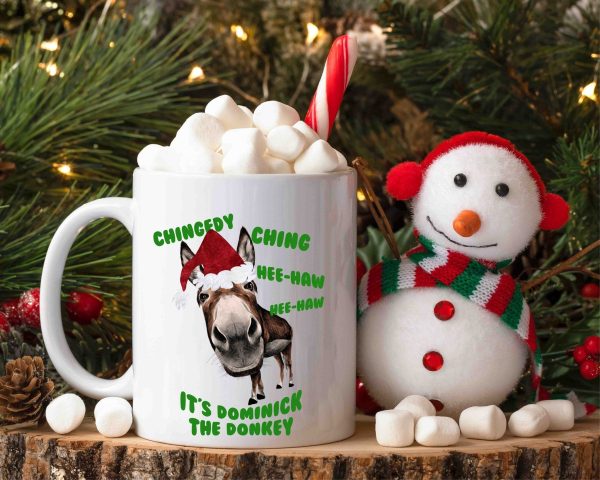 Dominick the Italian Christmas Donkey mug, secret santa, gift exchange