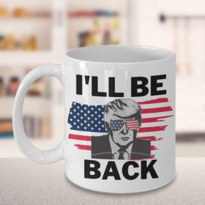 Donald Trump Trust I’ll Be Back American Great Again Simple White Mug Donald Trump Trust I’ll Be Back American Great Again Simple White Mug