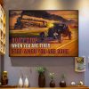 Don’t Stop When You Are Tired Stop When You Are Done Train And Car Canvas Poster
