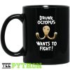 Drunk Octopus Wants To Fight Simple Black Mug