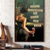 Easily Distracted By Music And Wine Beauty Lady Canvas Poster