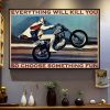 Everything Will Kill You So Choose Something Fun American Boy Riding Motorcycle Canvas Poster