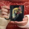 Fake Glowing Chicken Head Farmer Farming Friends Simple Black Mug