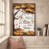 Fall In Love With Jesus Pumpkins The Holy Cross Canvas Poster