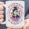 Flower That Blooms Adversity Beautiful Warrior Girl Mulan Simple White Mug