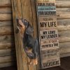 Friend Dachshund And My Life Love Leader Faithful And True Dog Pet Canvas Poster