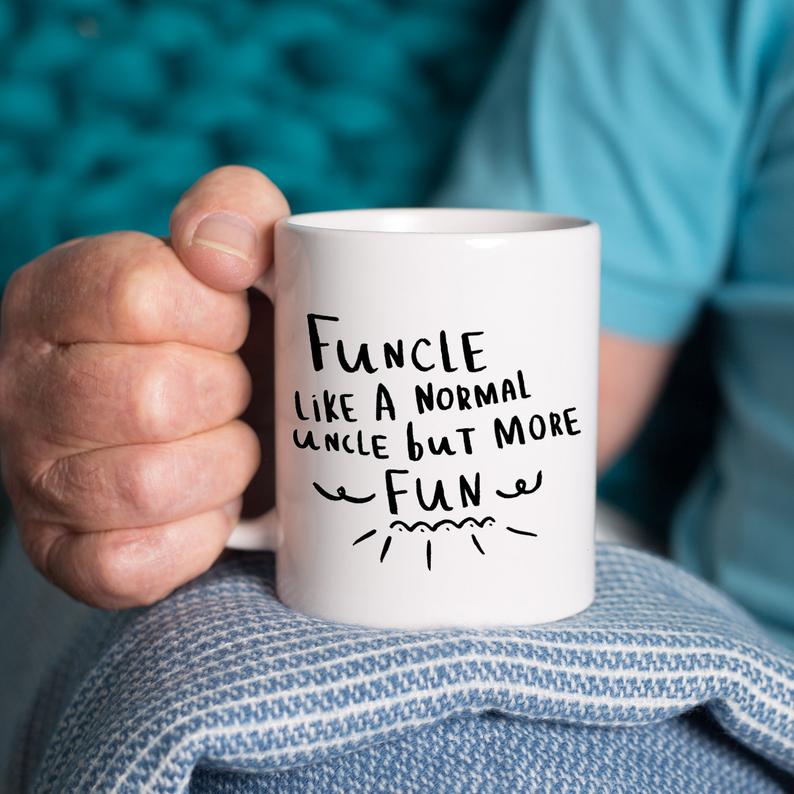 Funcle Like A Normal Uncle But More Fun Simple White Mug Funcle Like A Normal Uncle But More Fun Simple White Mug