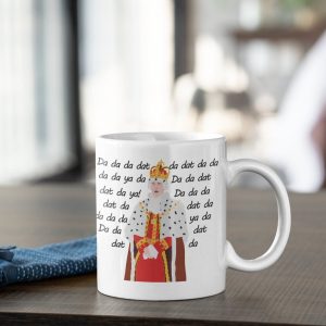 Funny Alexander Hamilton Da Da Da King Simple White Mug Funny Alexander Hamilton Da Da Da King Simple White Mug