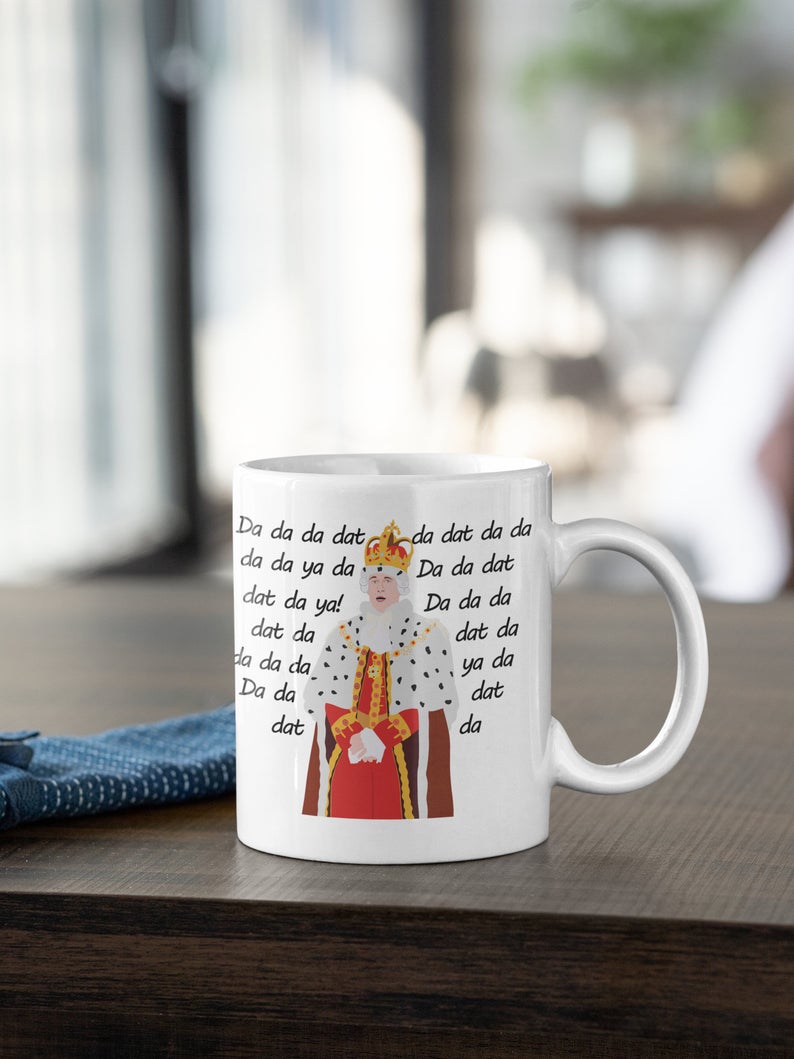 Funny Alexander Hamilton Da Da Da King Simple White Mug Funny Alexander Hamilton Da Da Da King Simple White Mug