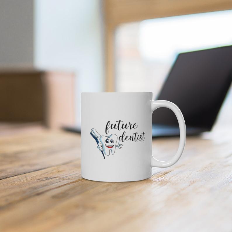 Future Dentist Cute Job Simple White Mug Future Dentist Cute Job Simple White Mug
