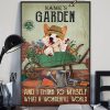 Garden And I Think To Myself What A Wonderful World With Corgi Dog Name Customized Personalized Canvas Poster
