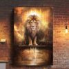 God Jesus Lion And Sheep Canvas Poster