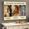 God Made The Horse From Wind Earth Angel Animal Love Canvas Poster