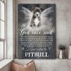 God Once Said I Need Someone Strong Enough To Pull A Cart So God Created The Pitbull Dog Canvas Poster