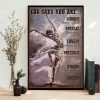 God Says You Are Unique Special Lovely Precious Strong Chosen Painted Ballet Girl Canvas Poster