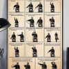 Hand Signals for Group Riding, Biker Hand Signals Canvas Poster