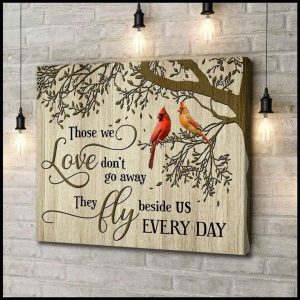 Heaven Bird Couple Love Fly Beside Us Every Day Family Canvas Poster