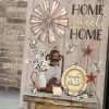 Home Sweet Home Simply Blessed Vintage Table Items And Birds Canvas Poster