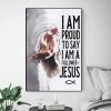 I Am Proud To Say I Am A Follower Jesus God Hand Canvas Poster
