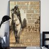 I Don’t Ride For Fun I Ride To Escape This World I Ride To Find Peace With Myself I Ride To Feel Free I Ride To Feel Alive Cowgirl Riding Horse Canvas Poster