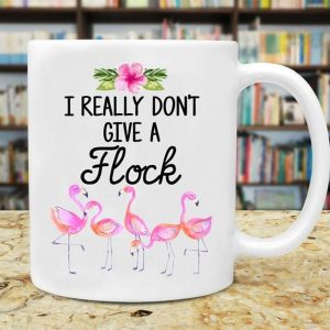 I Really Don’t Give A Flock Flamingo Simple White Mug I Really Don’t Give A Flock Flamingo Simple White Mug