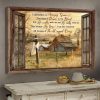 I Still Believe In Amazing Grace That There Is Power In The Blood Countryside Fake Window Canvas Poster
