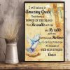 I Still Believe In Amazing Grace That There Is Power In The Blood He Walks Talks Lives The Old Rugged Cross Blue Bird Canvas Poster