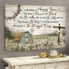 I Still Believe In Amazing Grace That There Is Power In The Blood That He Walks With Me And He Talks With Me The Holy Cross House Countryside Canvas Poster