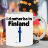I’d Rather Be In Finland Hometown Simple White Mug